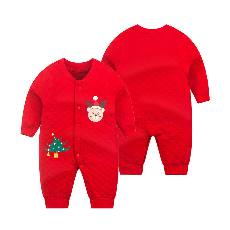 Warm Cotton Christmas Bodysuit for 23 Inches Reborn Dolls