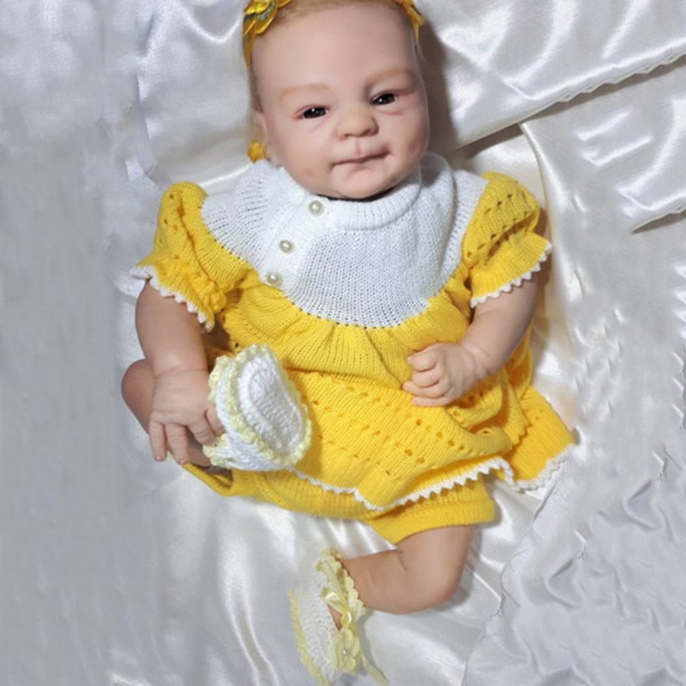 17 inch little RealisticFlora reborn baby baby doll