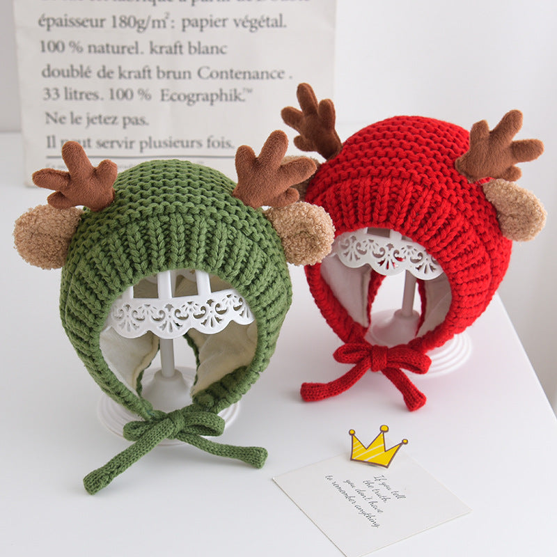 Cute Antlers Christmas Hats for 20-23 Inches Reborn Dolls
