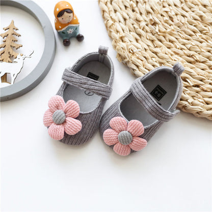 Lovely Flower Soft Soles Shoes for 20-24 Inches Reborn Dolls