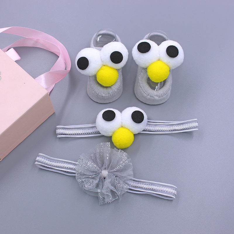 Lovely Eyes Headbands and Socks 3-Piece Set
