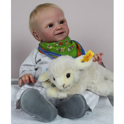 New Lifelike Newborn Baby Boy Dolls 22inch Ruby