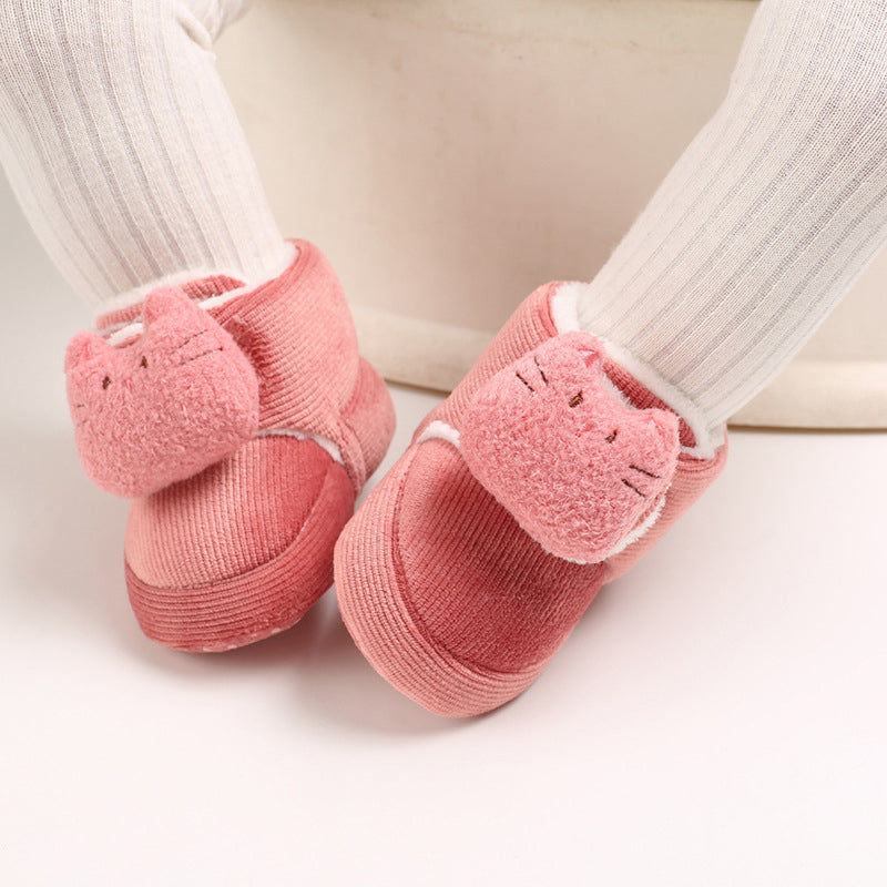 Cute Plush Soft Soles Shoes for 20-24 Inches Reborn Dolls