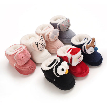 Cute Plush Soft Soles Shoes for 20-24 Inches Reborn Dolls