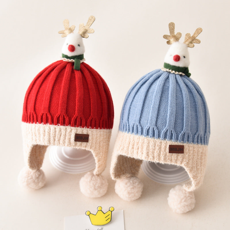 Cute Elk Christmas Hats for 20-23 Inches Reborn Dolls