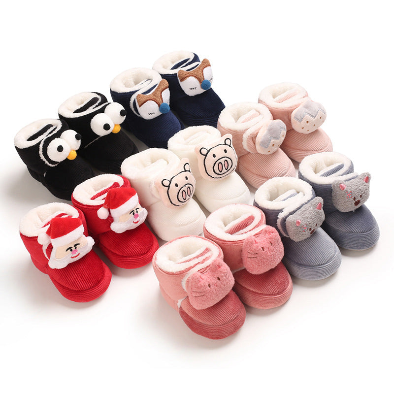 Cute Plush Soft Soles Shoes for 20-24 Inches Reborn Dolls