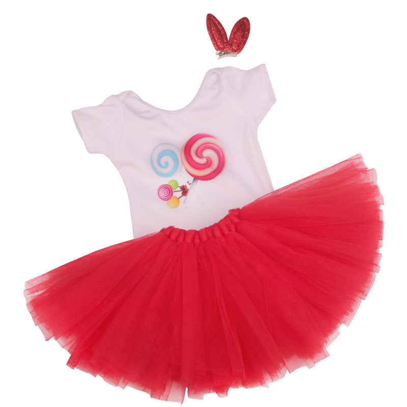 18 inch American Girl  T-shirt and Skirt With Hairpin