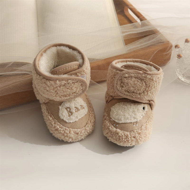 Lovely Plush Soft Soles Shoes for 20-24 Inches Reborn Dolls