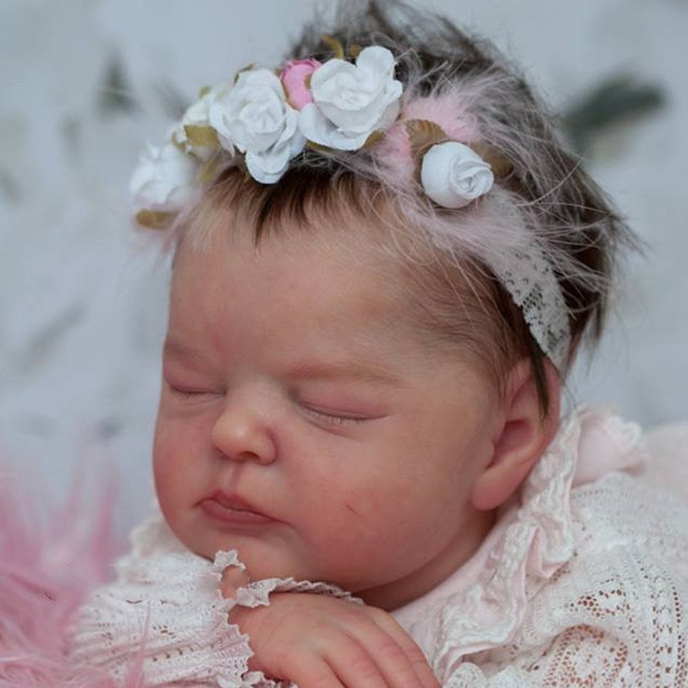 17'' Daisy Reborn Baby Doll Girl, Lifelike Newborn Baby Dolls