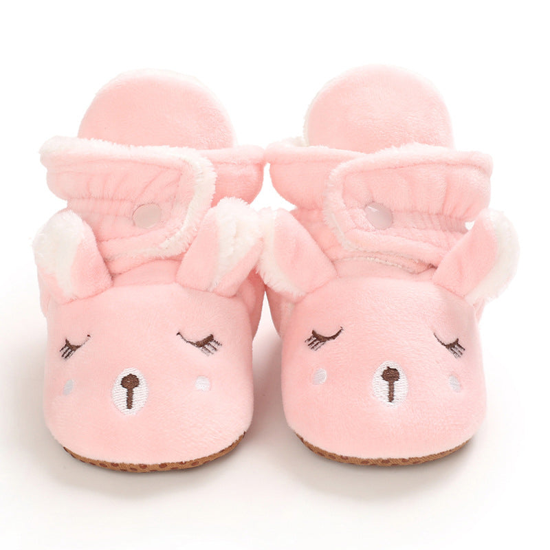 Cute Elk Plush Soft Soles Shoes for 20-24 Inches Reborn Dolls