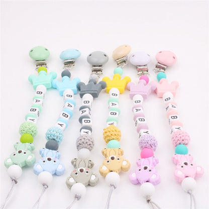 Cute Multicolor Silicone Pacifier Chain