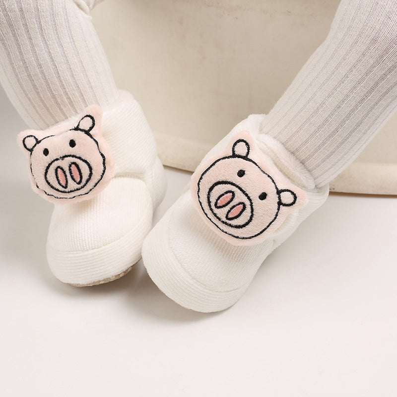 Cute Plush Soft Soles Shoes for 20-24 Inches Reborn Dolls