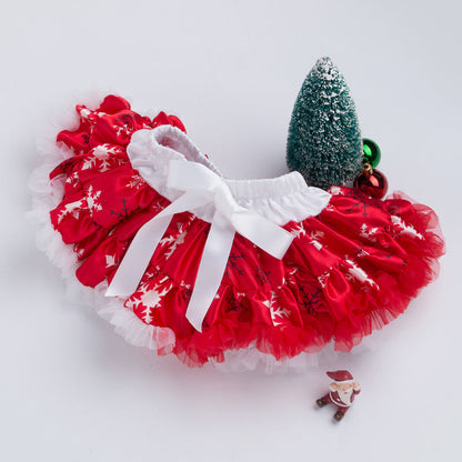 4-Piece Snowflake Christmas Dress for 21/22/23 Inches Reborn Doll