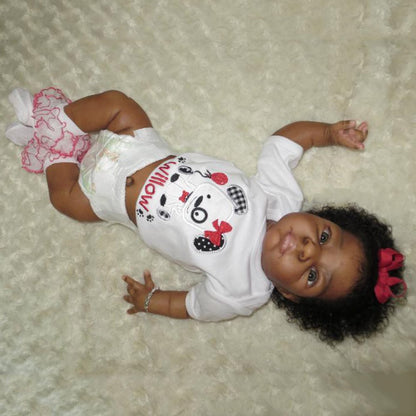 20 inch Realistic African American reborn baby baby doll