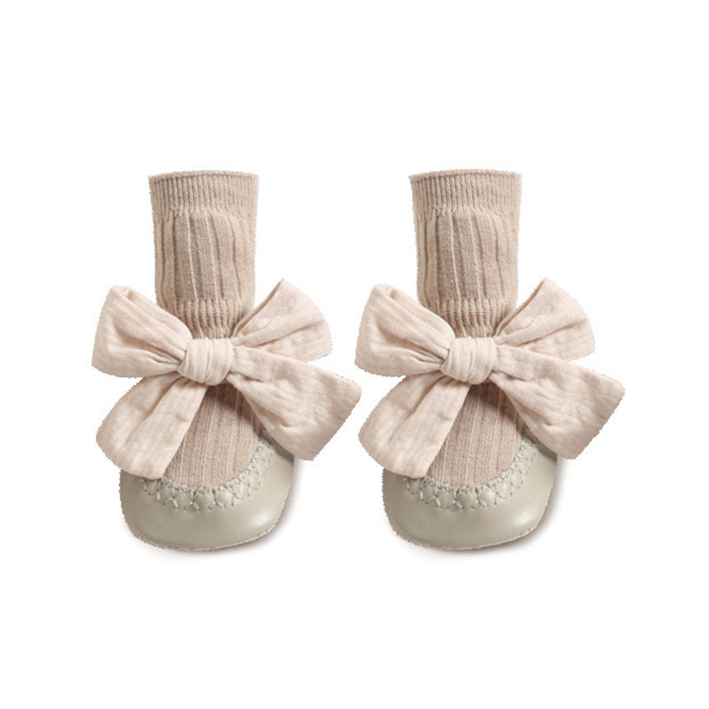 Middle Tube Anti-Drop Bow Knot Shoes for 17-24 Inches Reborn Dolls