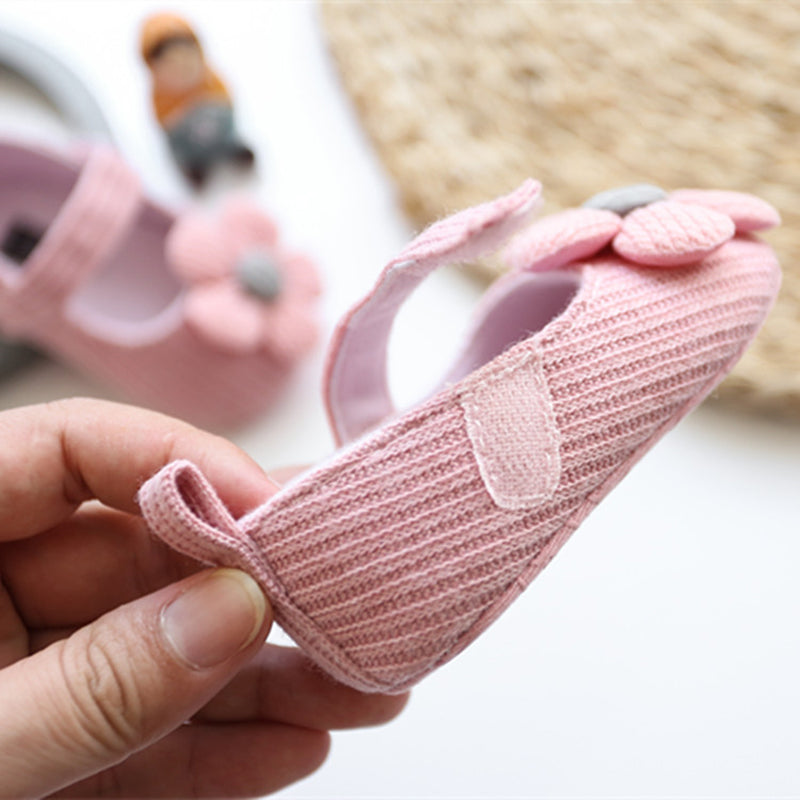 Lovely Flower Soft Soles Shoes for 20-24 Inches Reborn Dolls