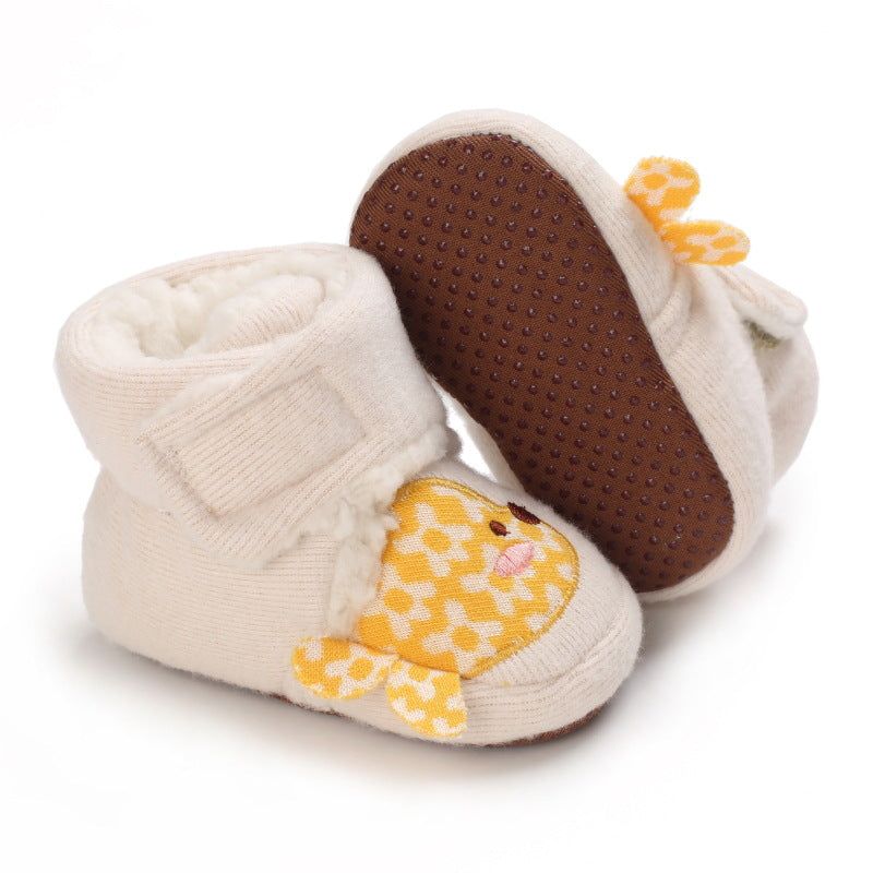 Cute Cartoon Plush Soft Soles Shoes for 20-24 Inches Reborn Dolls