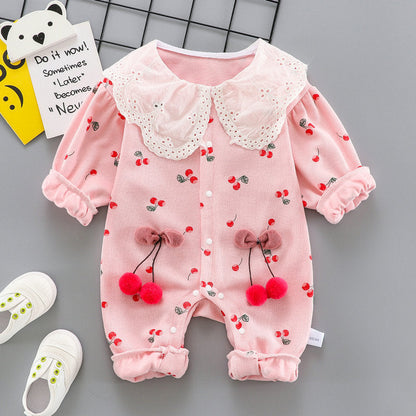 Strawberry Long-sleeved Bodysuit Clothes for 50-55cm Reborn Dolls