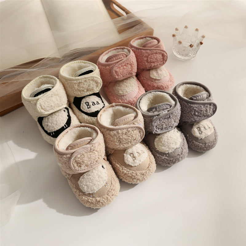 Lovely Plush Soft Soles Shoes for 20-24 Inches Reborn Dolls