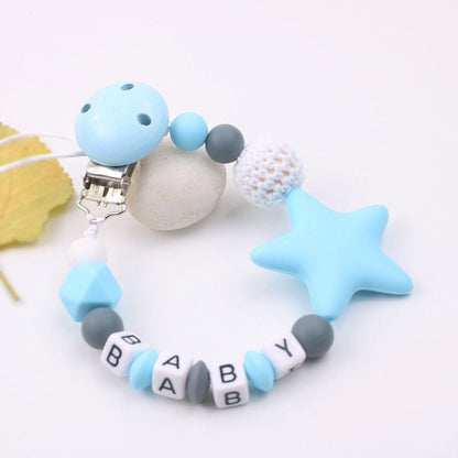 Cute Silicone Pacifier Chain With Star
