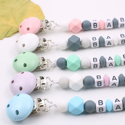 Cute Silicone Pacifier Chain With Star